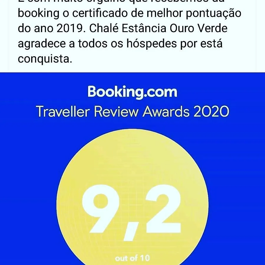 Chalet Chale Estancia Ouro Verde Lages